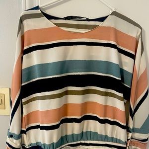 Zara striped blouse